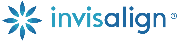 Invisalign logo featuring blue star design with company name text