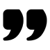 Quotation marks icon representing testimonials or patient reviews for Rozen Orthodontics.